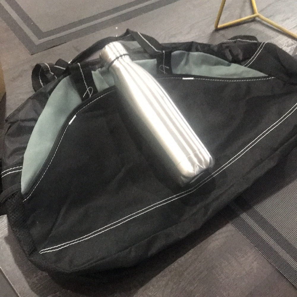 New water bottle and carrier bag
